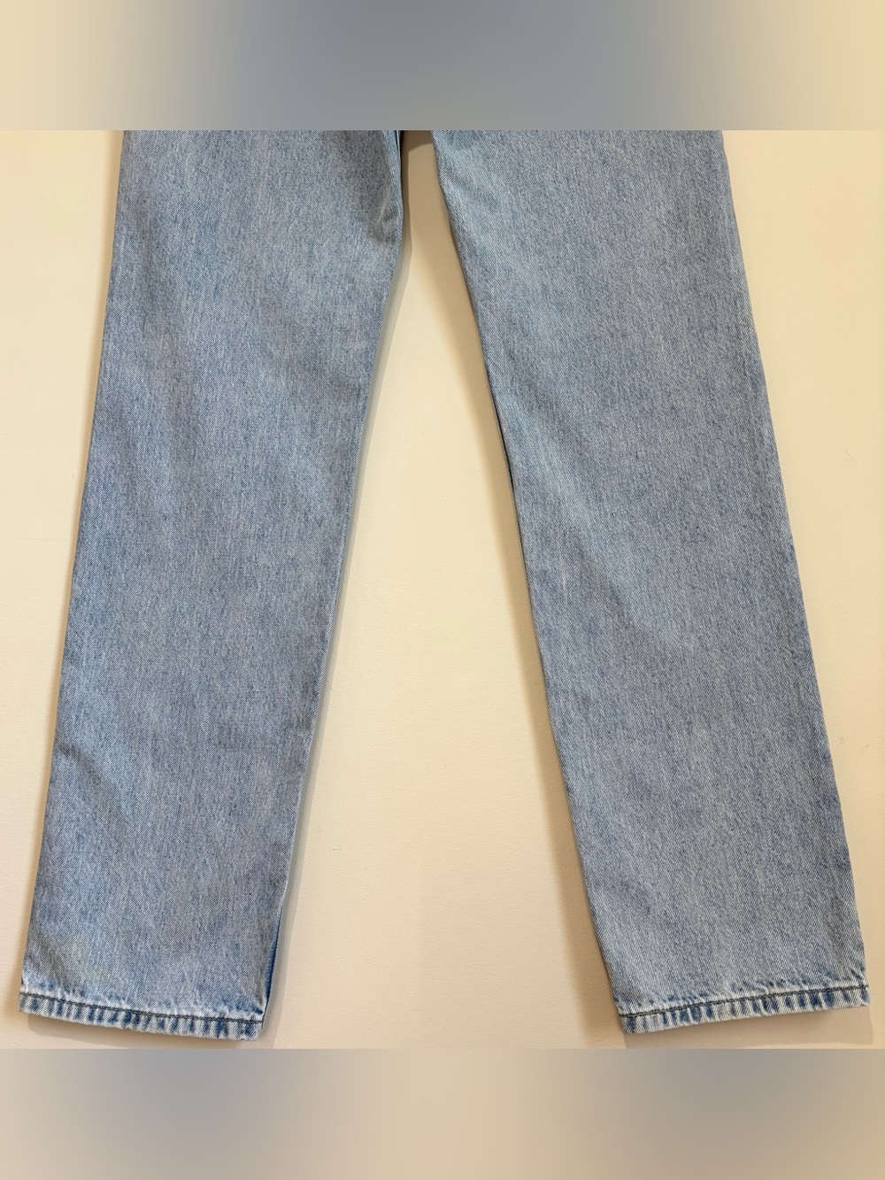 Levi’s Low Pro Straight High Rise Light Wash Cotton Relaxed Preppy Slouchy Jeans - Picture 8 of 16